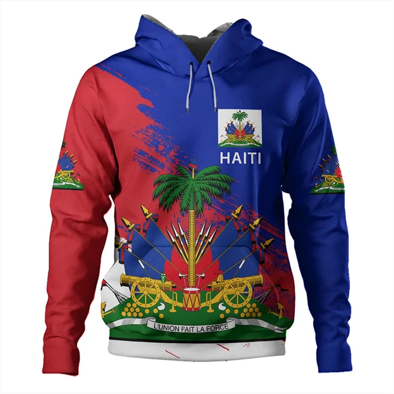 Maillot Haiti Coupe du monde 2026 - Hoodie Drapeau Haiti